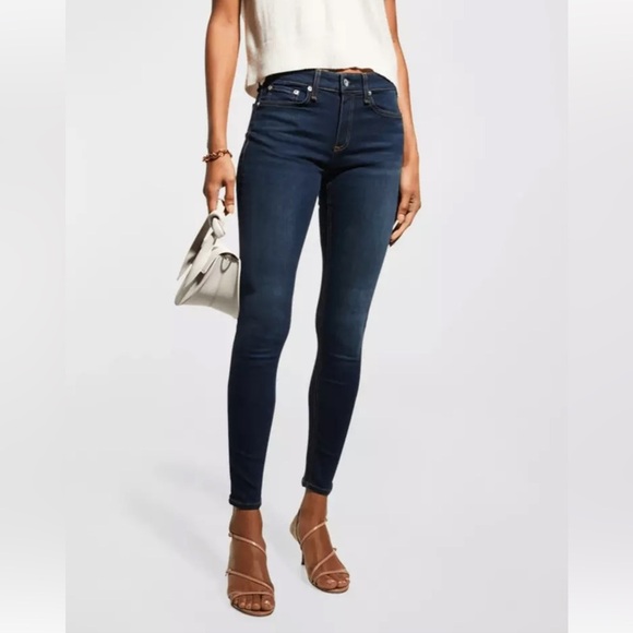 Rag & Bone Jeans Womens 28 Kensington Skinny Dark Wash Denim 28x29 - Picture 1 of 11